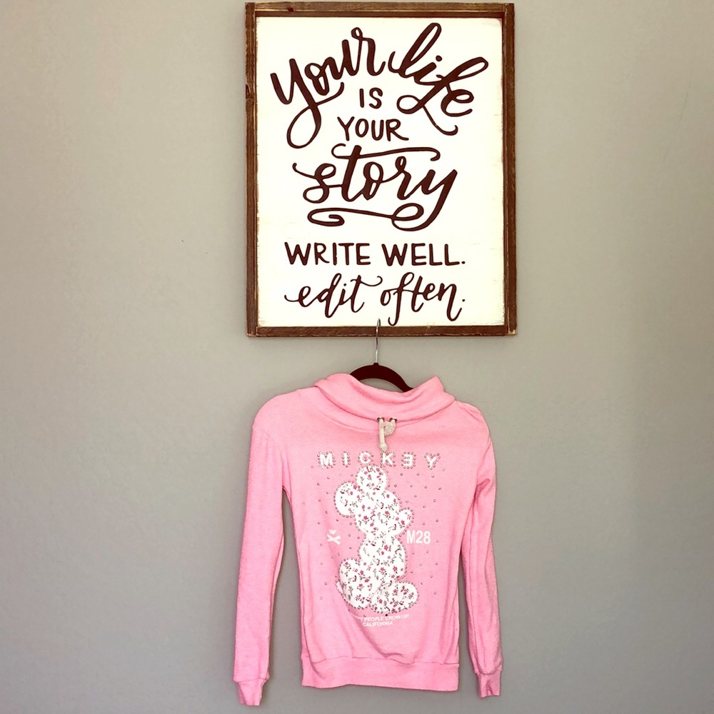Hot pink Mickey sweatshirt Thin 💖